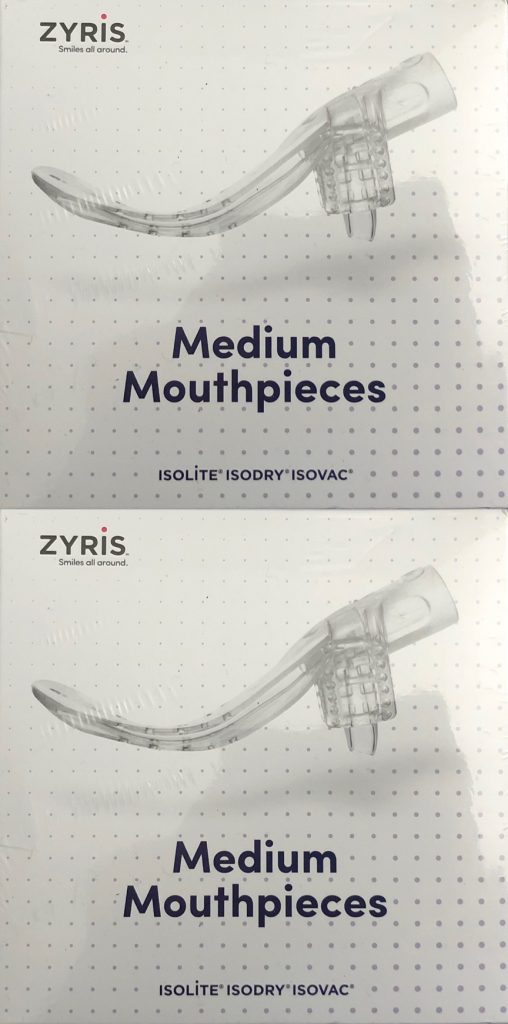 20 Dental Mouthpieces Size Medium For Isolite, Isodry, Zyris Systems